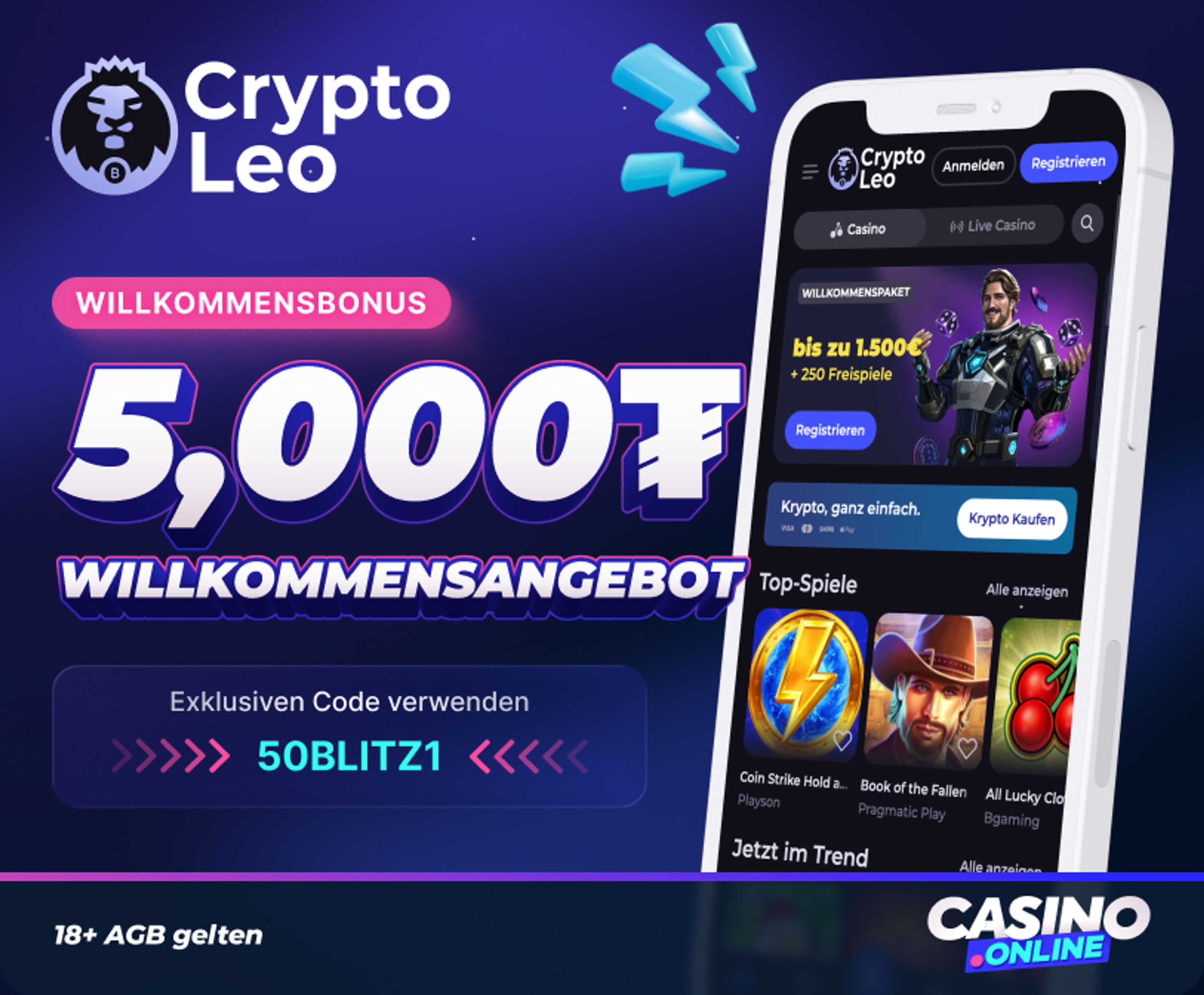 CryptoLeo Casino Willkommensbonus
